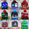 Imprezy świąteczne czapki dekoracje dla dorosłych i dzieci kolorowe świetliste dzianinowe wysokiej klasy czapka Santa Claus Sn4134