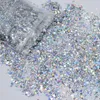 Nail Glitter 1 kg Pack Holographic Bulk S Powder Polyester för hantverk Rainbow Leverantörer Polska Löst 1000G 220908