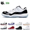 11S Low Men Women Women Basketball Shoes Cap and Gown Gamma Blue 11 Bright Citrus Outdoor Mens Trainer2139