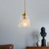 Anh￤ngerlampen alle Kupfer Nordic Japaner Retro Elegantes Glas Kronleuchter Personalisiertes Ladenbett Lampe Esszimmer Veranda klein