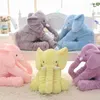 40cm 60cm Height Large Plush Elephant Doll Toy Kids Sleeping Back Cushion Cute Stuffed Elephant Baby Accompany Doll Xmas Gift 2012207L