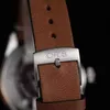 Oris assiste a marca de luxo de estilo simples para homens datam de aço de aço analógico tira de couro preto verde à prova d'água de moda269m6926869