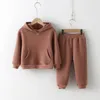 مجموعات الملابس 18Y أطفال بنت بوي بوي ملابس القطن مجموعة هوديي Pullover Sweatshirt الرياضة بدلة الربيع الخريف أطفال الملابس ملابس مجموعة 220905