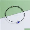 Bedelarmbanden Turkse gelukkige boze oogarmbanden voor vrouwelijke mannen blauwe ogen gevlochten rode touw armband vriendschap sieraden dro dhseller2010 dh9nk