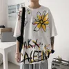 رجال القمصان الرجال مضحك مصمم هاراجوكو الهيب هوب قميص مطبوع صيف 2022 رجل يابانية الشارع
