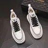 Klassieke Designer Jurk Bruiloft Schoenen Lente Mode Hoge Top Outdoor Casual Comfortabele Sneakers Ronde Neus Dikke Bodem Zakelijke Wandelschoenen