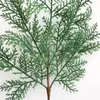 Decorative Flowers Artificial Green Cypress Tree Leaf Pine Needle Leaves Branch Christmas Wedding Home Office El Decoration