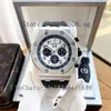 Reloj de pulsera suizo con sincronización automática para hombre, clásico, de lujo, serie Roya1 0ak, multifuncional, O4C9