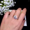 حلقات الكتلة 5CT Moisanite Ring 925 Silver Fashion Design Fire Diamond High Hardness