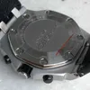 A P reloj Reloj de movimiento impermeable con correa de goma con personalidad de cristal de zafiro simple para hombres