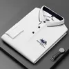 Men's Polos Quality Qualidade 100% algodão Camisa Polo Men Highend Brand Moda Designer Bordado Tshirt Lapel Lapel Casual Wear 220905