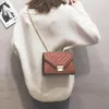 Avondtassen damestas schouderketting vrouwelijk crossbody schattige mini pu mode vierkant kleine zwarte portemonnees shopper