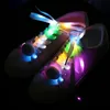 LED -ljus upp sko snören fest gynnar nylonskosor med blinkande sko spetsar hip hop dans cykling skridskor 905