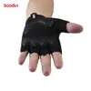 BOODUN 1 PAR Luvas de ciclismo meio de dedo Anti -Gel Bicycle Mitten Esporte ao ar livre Guantes para homens