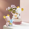 Decorative Objects Figurines Nordic Bear Storage Tray Creative Ornaments Living Room Porch Desk Home Resin Decoration Keys Candy Decor 220902