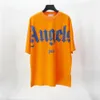Camisetas de Palms Angels con letras holgadas informales Unisex con cuello redondo de manga corta para hombres y mujeres estilo amantes camiseta de regalo para novio 004 DPUM