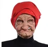 Halloween Festival Partyzubehör Maske Gruselige Vollgesichtsmasken Schrei Kostüm Terror alte Männer Frauen Masken Cosplay Gummi Kopfbedeckung Requisite für Erwachsene Kinder