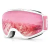 스키 고글 파인웨이 aldult 안개 UV 보호 스노우 스노우 디자인 헬멧에 대한 헬멧 호환 스노우 보드 220905