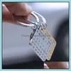 Charms New Personalized Calendar Key Chain Stainless Steel Keychain Engraved Date Couple Rings For Girls Lovers Friend Va Carshop2006 Dhmzn