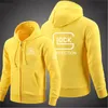 Sweats à capuche pour hommes Sweats Glock Perfection Tir à capuche à manches longues Hommes Veste Cordon de serrage Fermeture à glissière Couleur unie Sweat-shirt décontracté Vêtements 220905