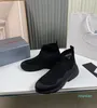 New Style 22S في الهواء الطلق عداء الرجال أحذية غير رسمية متماسكة متماسكة المدرب Soft Sock Sockers الرياضة الركض المشي عالية المدربين مزدوج اللون وحيد 38-45