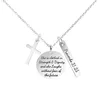 Pendant Necklaces Bible Verse Cross Christian Prayer Charm Faith Religious Birthday Christmas Jewelry For Women Drop Deliv Carshop2006 Amfvx