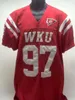 Vêtements de football universitaire américain Cusm Western Kentucky Hilltoppers WKU Maillot de football universitaire Bailey Zappe Adam Cofield Jerreth Sterns DeAng