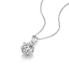 Pingentes vvs1 clareza d color colar colar de moissanite 14k marinho branco plataforma 925 jóias pendentes de floco de neve de prata esterlina para mulheres