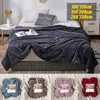 Blankets Double-layer Thicken Warm Flannel Fleece Blanket Travel Patchwork Solid Soft Cozy Fluffy Bedspread Home Bed Sofa Cover