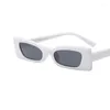 선글라스 오쿨 로스 빈티지 태양 ​​안경 여성 유명인 럭셔리 디자이너 좁은 사각형 작은 그늘 UV400
