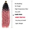 Marlybob Crochet fl￤tor H￥rf￶rl￤ngningar 14 tum syntetiska djupa vattenv￥g Marlibob Hairpiece Afro Jerry Curl Kinky Curly Twist fl￤tv￤v f￶r svarta kvinnor LS22