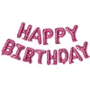 16 Inch HAPPY BIRTHDAY Decoration Balloons Colorful Aluminum Foil Letters Balloon Set Children Birthdays Party Decor Balloons FELIZ CUMPLEAnOS Decoracion Globos