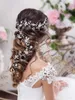 Headbands Bridal Hair Accessories Crystal Headband Vine Diadem Evening Piece Headpiece Customised Long Wedding Gold Drop D Carshop2006 Amnd1