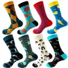 Vinterstrumpor för kvinnor män Autumn Cotton Coconut Donuts Animal Printing Stripe Sock High Quality Long Stocking