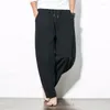 Men039s Pants Lines Oversized Baggy Men Women Spring Summer Large Size Casual Trousers Man Solid Bloomers Fashion 2022 Black2009164