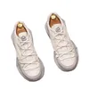 Designers de luxe Robe à lacets Chaussures de fête de mariage Mode Blanc Respirant Antidérapant Casual Sneaker Bout Rond Épais Bas Loisirs Marche Mocassins