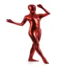 Unisex grappige kleding glanzende metalen catsuit kostuums jumpsuit lycar spandex zentai full bodysuit feest club podium kostuums