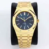 Orologio classico da uomo in acciaio inossidabile meccanico automatico argento oro rosa blu zaffiro nero retro trasparente Oaks Bek7