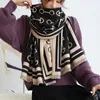 Bufanda de seda de diseñador, chal para aire acondicionado, bufandas cálidas de invierno para mujer, bufanda de Cachemira de imitación de doble cara coreana para mujer