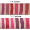 Lip Gloss Makeup Lipgloss Tube Matte Liquid Set 12 colori Waterproof 24 ore Long Lasting Beauty Cosmetic Kit VERONNI