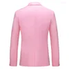Erkek Suit 2022 Tek Bütçe Erkekler İş Düğün Sahnesi Smokin Candy Renk Takım Ceket Yüksek Kalite İnce Uygun Blazer