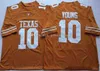 American College Football noś tani NCAA Vintage Texas Longhorns Football Jerseys 10 Vince Young 34 Ricky Williams 20 Earl Campbell College