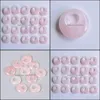 Charms 18mm Cristais de pedra natural Gogo Donut Charms Rose Quartz Pingents Minchas para jóias Fazendo Droga por atacado Delive DhSeller2010 DHXAK