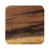 Table Mats 1Pc Wood Square Round Mug Coasters Coffee Tea Cup Mat Pad Wooden Drink Placemats Accessories