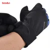 Boodun Winter Fleece Gloves Handling مهنة في الهواء الطلق الرياضة الرجال نساء مقاوم للماء قفازات دراجة نارية مقاومة للرياح قفازات شاشة تعمل باللمس الدافئة