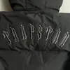 22ss Hot Selling Trapstar London Down Jacket Women Irongate odpinany puchowy z kapturem-czarny 1to1 najwyższej jakości płaszcz zimowy