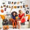 Party Decoration Happy Halloween Paper Banner Balloon Cake Topper Novel Party Tema Set Halloween Supplies