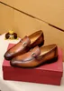 En kaliteli erkek elbise ayakkabıları zarif orijinal deri kayma iş oxfords beyefendi marka parti düğün konforu beden 38-45