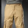 Pantalones para hombres Tallas grandes 5XL 6XL Cargo táctico Hombres Moda Casual Militar Masculino Pantalones multibolsillos Joggers Caqui Negro