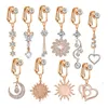 Fake Dingling Belly Button Rings CZ Body Clip on Dangle Navel Ring for Women and Girls